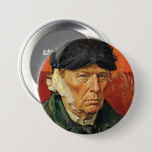 Donald Trump mit Bandaged Ear Button
