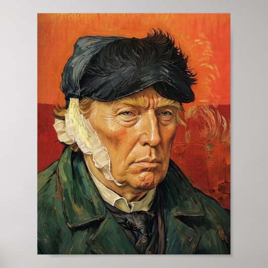 Donald Trump mit Bandaged Ear Poster (Vorne)