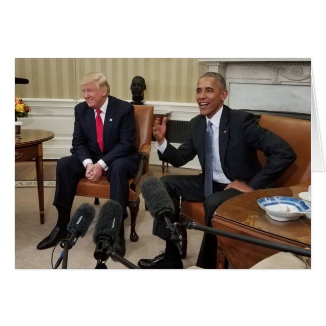 Donald Trump mit Barack Obama (Vorderseite (Horizontal))