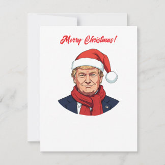 Donald Trump mit dem Weihnachtsmann hat frohe Weih Feiertagskarte