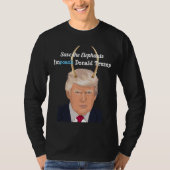 Donald Trump mit Elefant-Trumpf-Teufel-Hörnern T-Shirt (Vorderseite)