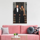 Donald Trump mit First Lady Melania Leinwanddruck (Insitu (Wohnzimmer))