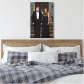 Donald Trump mit First Lady Melania Leinwanddruck (Insitu (Schlafzimmer))