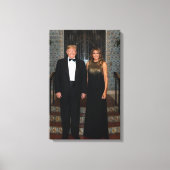 Donald Trump mit First Lady Melania Leinwanddruck (Vorderseite)