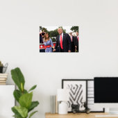 Donald Trump mit First Lady Melania Poster (Heimbüro)