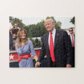 Donald Trump mit First Lady Melania Puzzle (Horizontal)