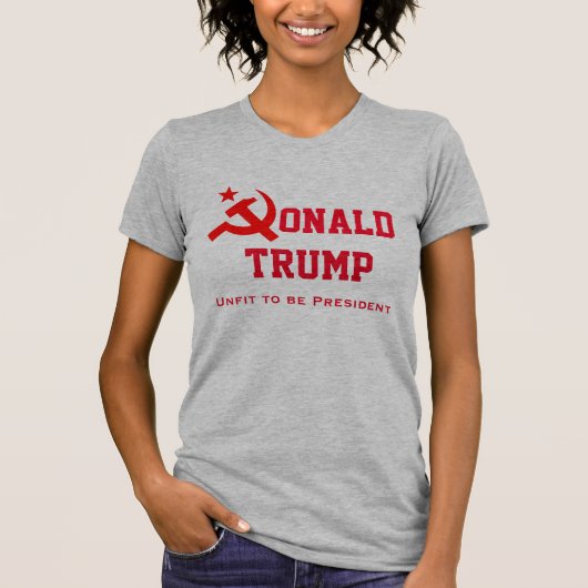 "Donald Trump" mit Hammer und Sichel T-Shirt (Vorderseite)