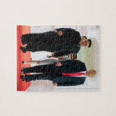 Donald Trump mit Kim Jong Un in Singapur Puzzle (Horizontal)