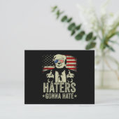 Donald Trump Mittelfinger Einladung (Stehend Vorderseite)