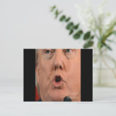 Donald Trump Mouth Postkarte (Stehend Vorderseite)