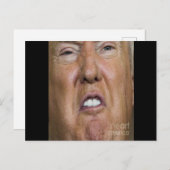 Donald Trump Mouth Teeth Biting Postkarte (Vorne/Hinten)