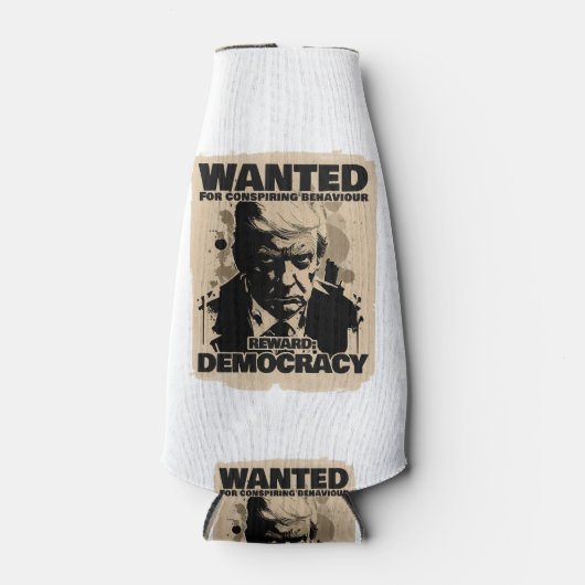 Donald Trump Mugshot Gewollt Poster - Georgia Coun Flaschenkühler (Vorderseite)