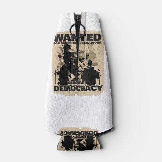 Donald Trump Mugshot Gewollt Poster - Georgia Coun Flaschenkühler (Rückseite)