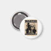 Donald Trump Mugshot Gewollt Poster - Georgia Coun Magnet (Vorderseite/Rückseite)