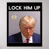 Donald Trump Mugshot Lock Ihn Up Trump Tasse Shot Poster (Vorne)