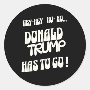 Donald Trump muss gehen. Kein König. Keine autorit Runder Aufkleber