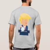 Donald Trump Naught Weihnachtsmaske T-Shirt (Rückseite)