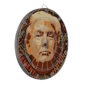 Donald Trump nicht mein Präsident Idiot Dartscheibe (Vorderseite Links)