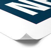 Donald Trump NIEMALS WIEDER Poster (Ecke)