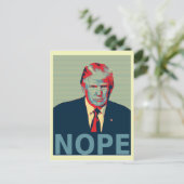 Donald Trump Nope Election Loser Postkarte (Stehend Vorderseite)