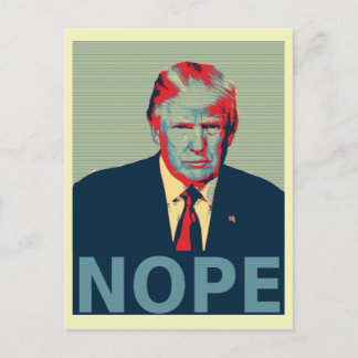 Donald Trump Nope Election Loser Postkarte