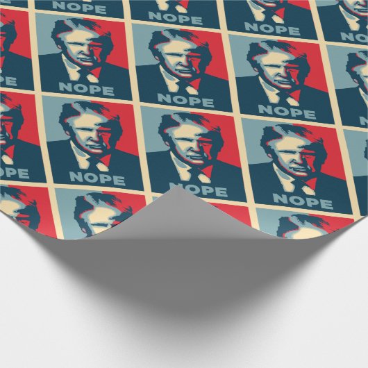 Donald Trump Nope Geschenkpapier (Ecke)