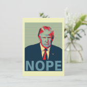 Donald Trump Nope Impeachment Party Einladung (Stehend Vorderseite)