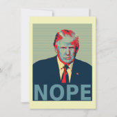 Donald Trump Nope Impeachment Party Einladung (Vorderseite)