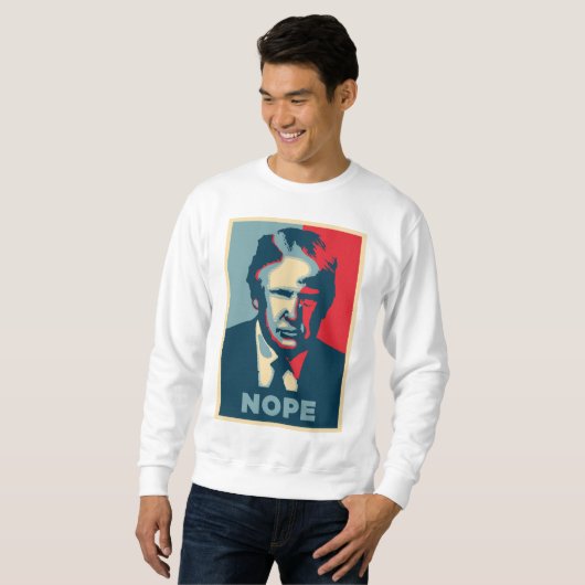 Donald Trump nope mens Sweatshirt (Vorne ganz)