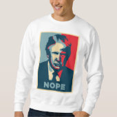 Donald Trump nope mens Sweatshirt (Vorderseite)