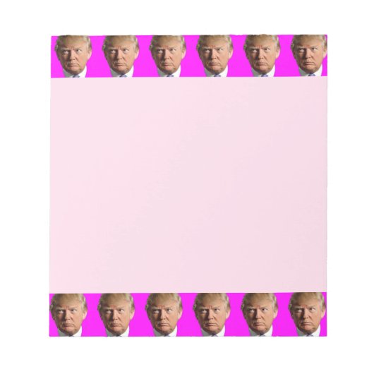 DONALD TRUMP NOTWENDIGKEIT NOTIZBLOCK (Vorderseite)