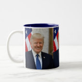 Donald Trump offiziell Zweifarbige Tasse (Links)