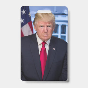 Donald Trump Offizielles Präsidentenportrait Ausweis