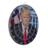 Donald Trump Offizielles Präsidentenportrait Dartscheibe (Vorderseite Links)