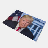 Donald Trump Offizielles Präsidentenportrait Fußmatte (Schrägansicht)