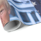 Donald Trump Offizielles Präsidentenportrait Geschenkpapier (Rolleneckpunkt)
