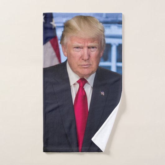 Donald Trump Offizielles Präsidentenportrait Handtuch (Handtuch)