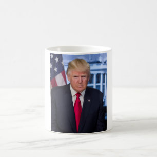 Donald Trump Offizielles Präsidentenportrait Kaffeetasse