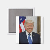 Donald Trump Offizielles Präsidentenportrait Magnet (Vorderseite/Rückseite)