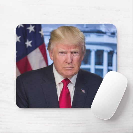 Donald Trump Offizielles Präsidentenportrait Mousepad (Mit Mouse)