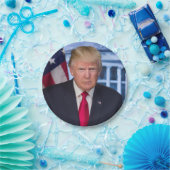 Donald Trump Offizielles Präsidentenportrait Pappteller (Party)