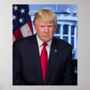 Donald Trump Offizielles Präsidentenportrait Poster