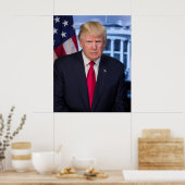 Donald Trump Offizielles Präsidentenportrait Poster (Küche)