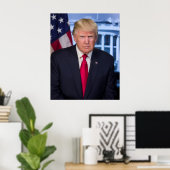 Donald Trump Offizielles Präsidentenportrait Poster (Heimbüro)