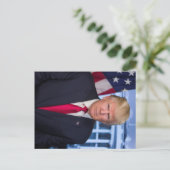 Donald Trump Offizielles Präsidentenportrait Postkarte (Stehend Vorderseite)