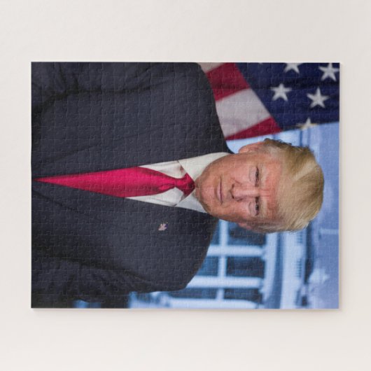 Donald Trump Offizielles Präsidentenportrait Puzzle (Horizontal)