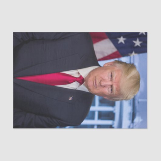 Donald Trump Offizielles Präsidentenportrait Seidenpapier (Vorderseite)
