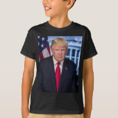 Donald Trump Offizielles Präsidentenportrait T-Shirt (Vorderseite)
