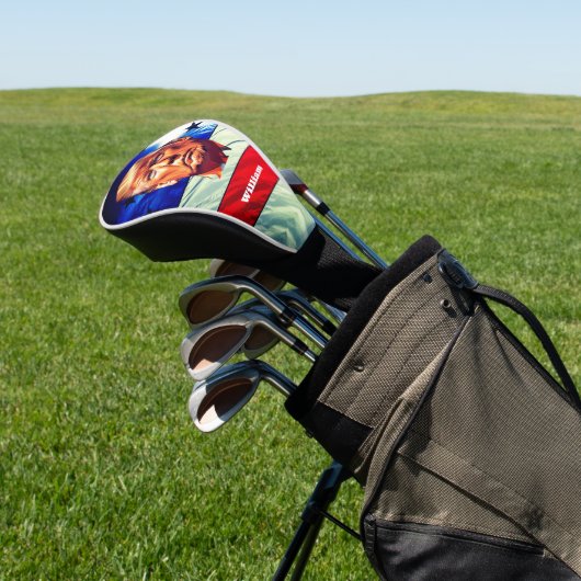 Donald Trump Old Glory Golf Headcover (In SItu)