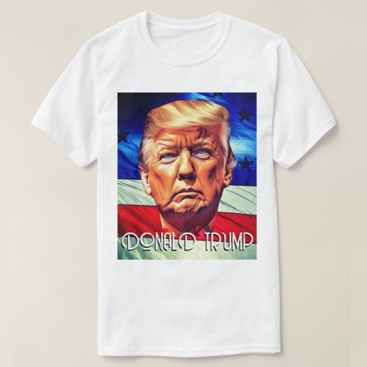 Donald Trump & Old Glory T-Shirt (Design vorne)